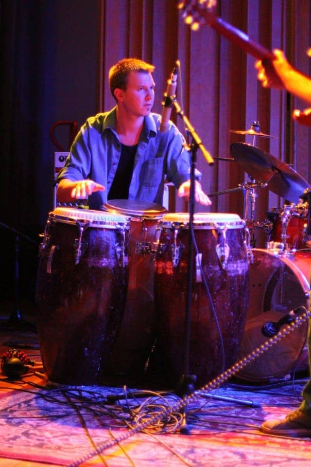 Percussion performance close-up